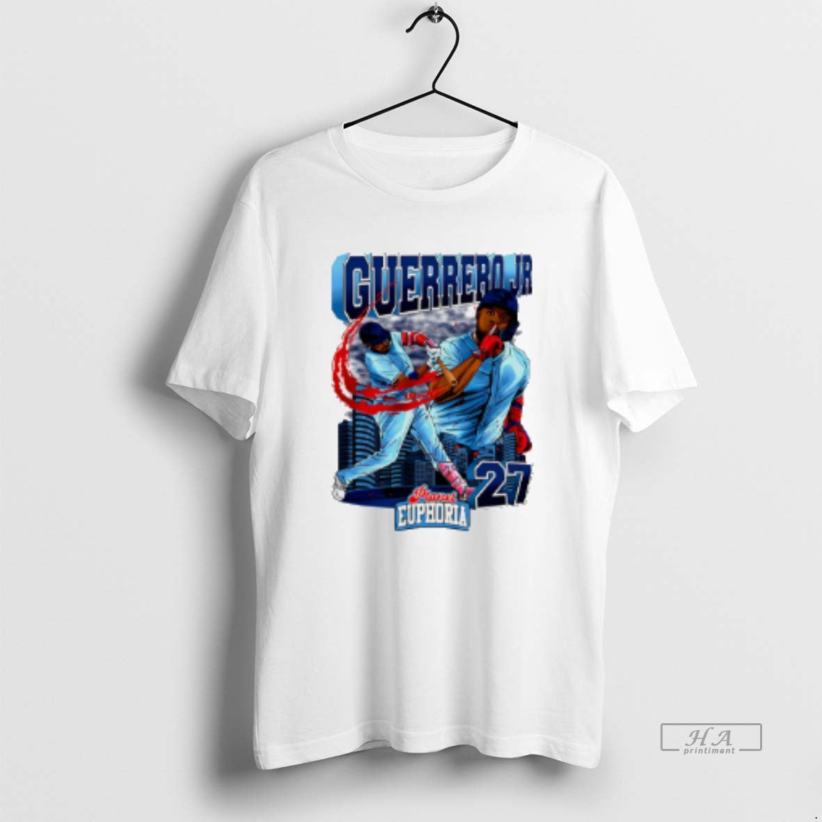 Official Vlad Guerrero Jr Toronto Blue Jays Hand Drawn Artwork