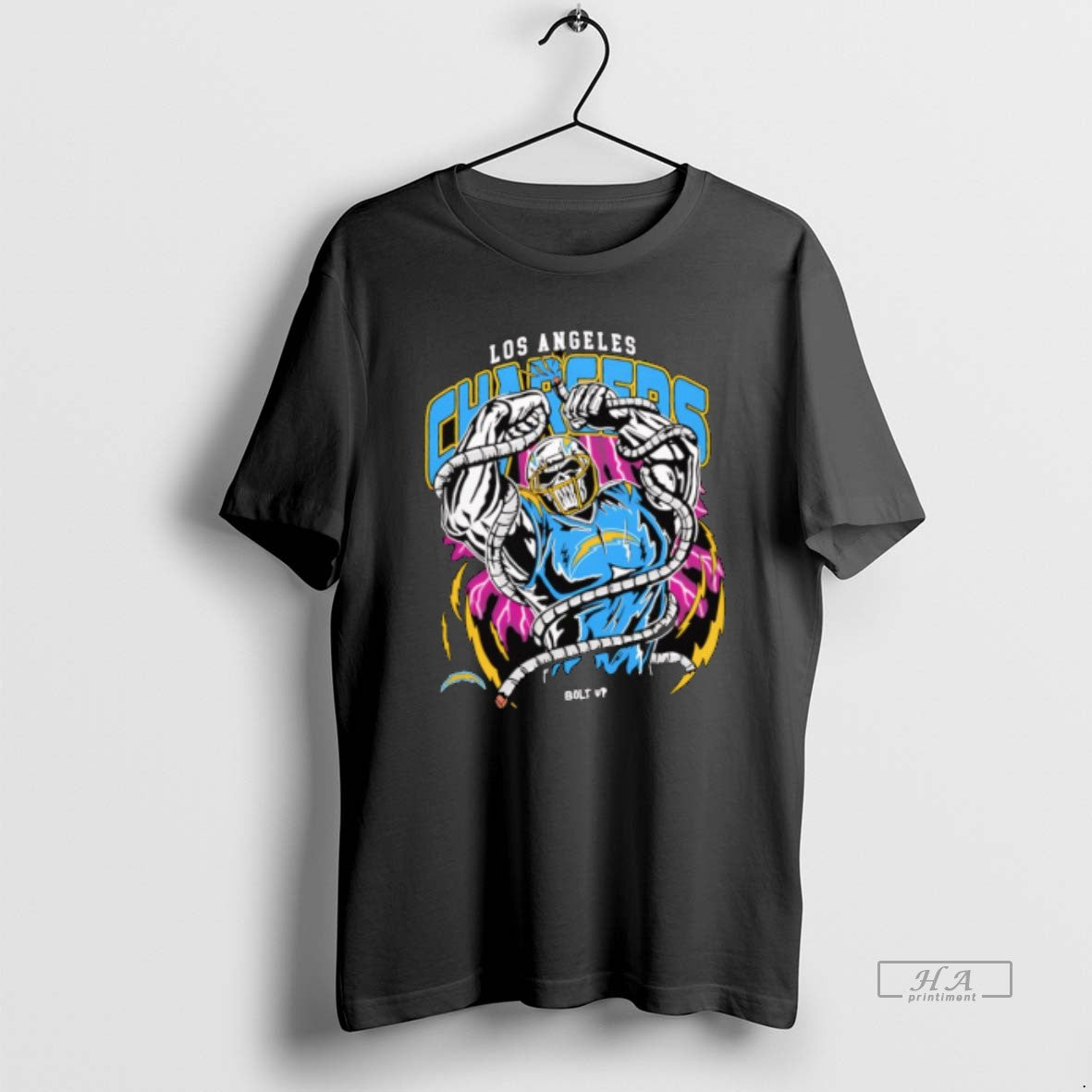 Official Warren Lotas X Los Angeles Chargers Bolt Up Skeleton