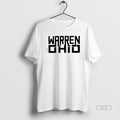 Official Warren Ohio Rectangle Text