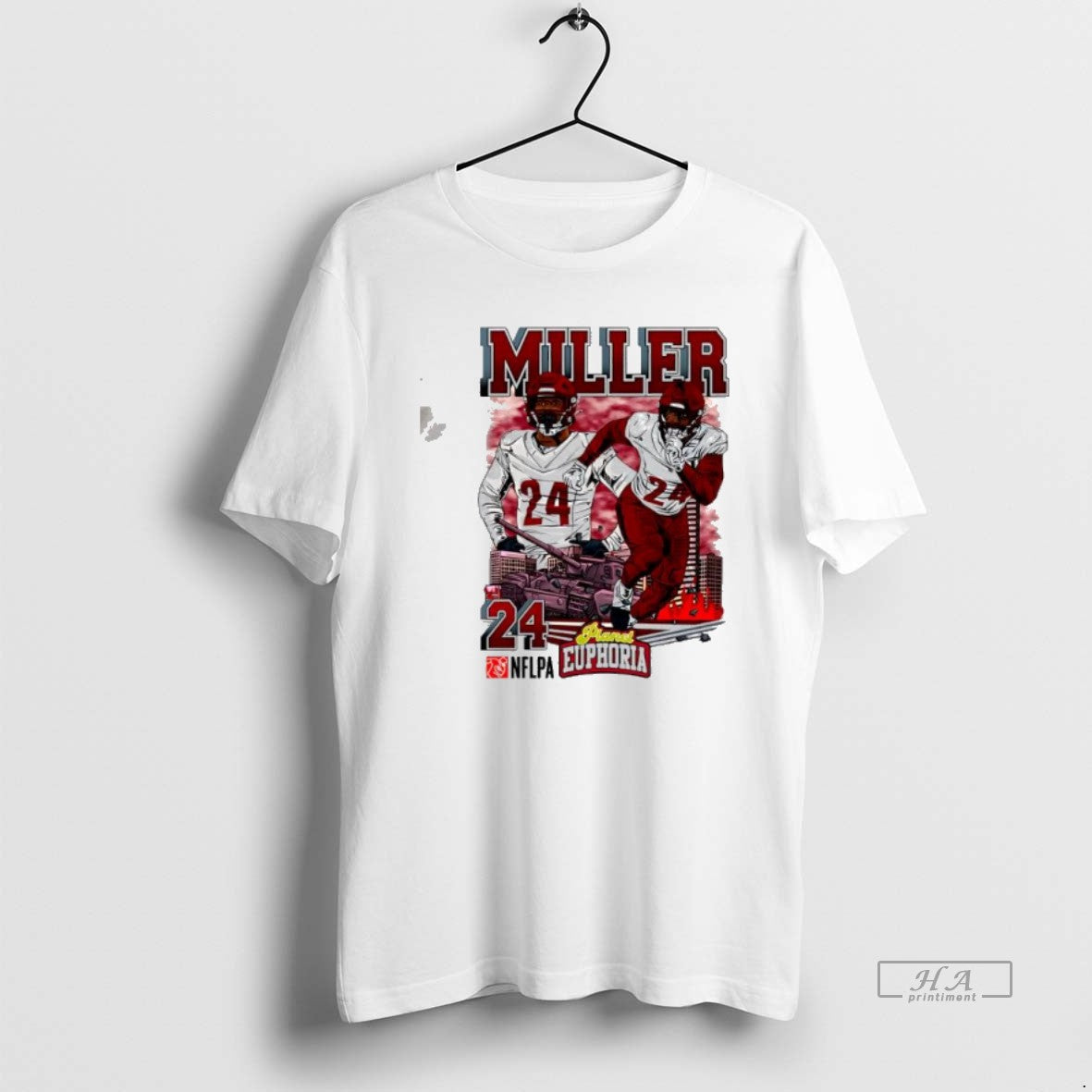 Official Washington Commanders Von Miller Football Player City Graphic