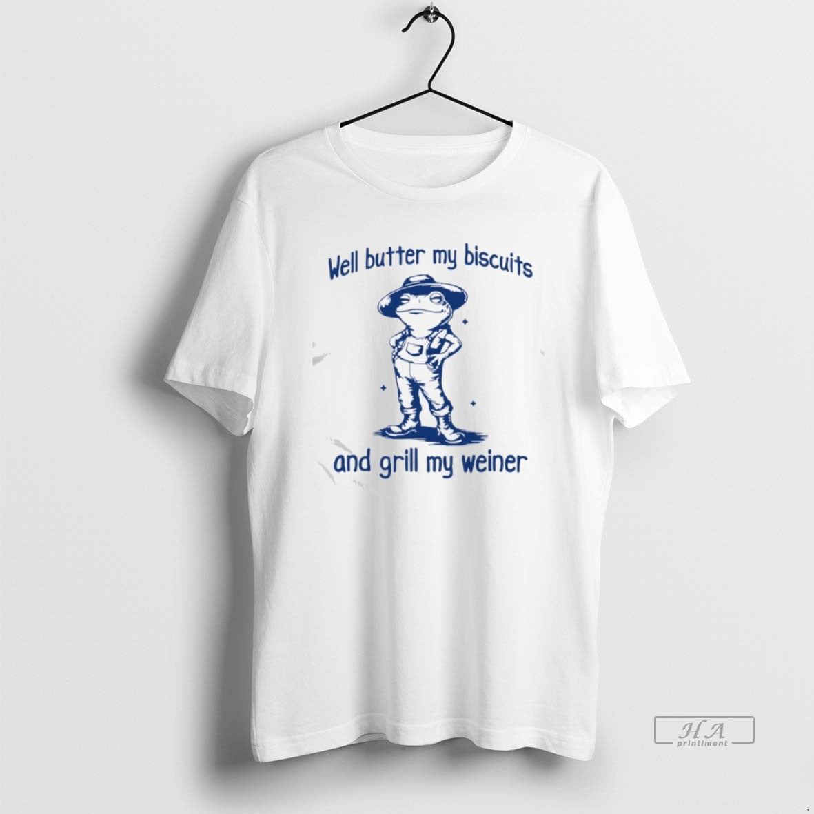 Official Well Butter My Biscuits And Grill My Weiner Frog Graphic