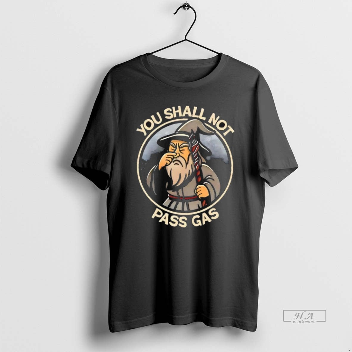 Official Wizard You Shall Not Pass Gas Cartoon
