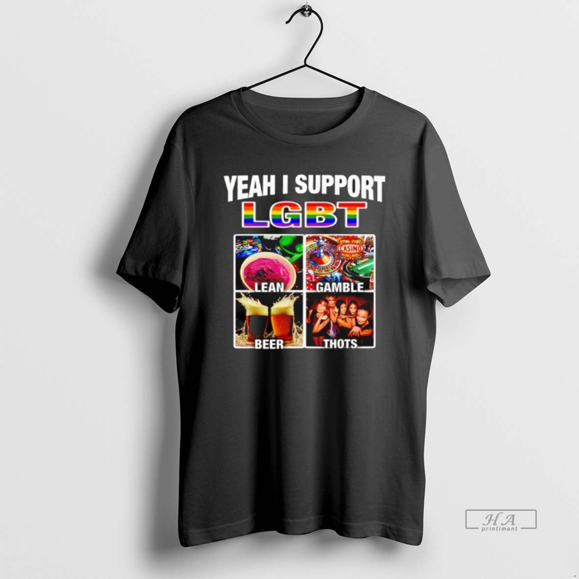 Official Yeah I Support Lgbt Casino Lean Gamble Beer Thots