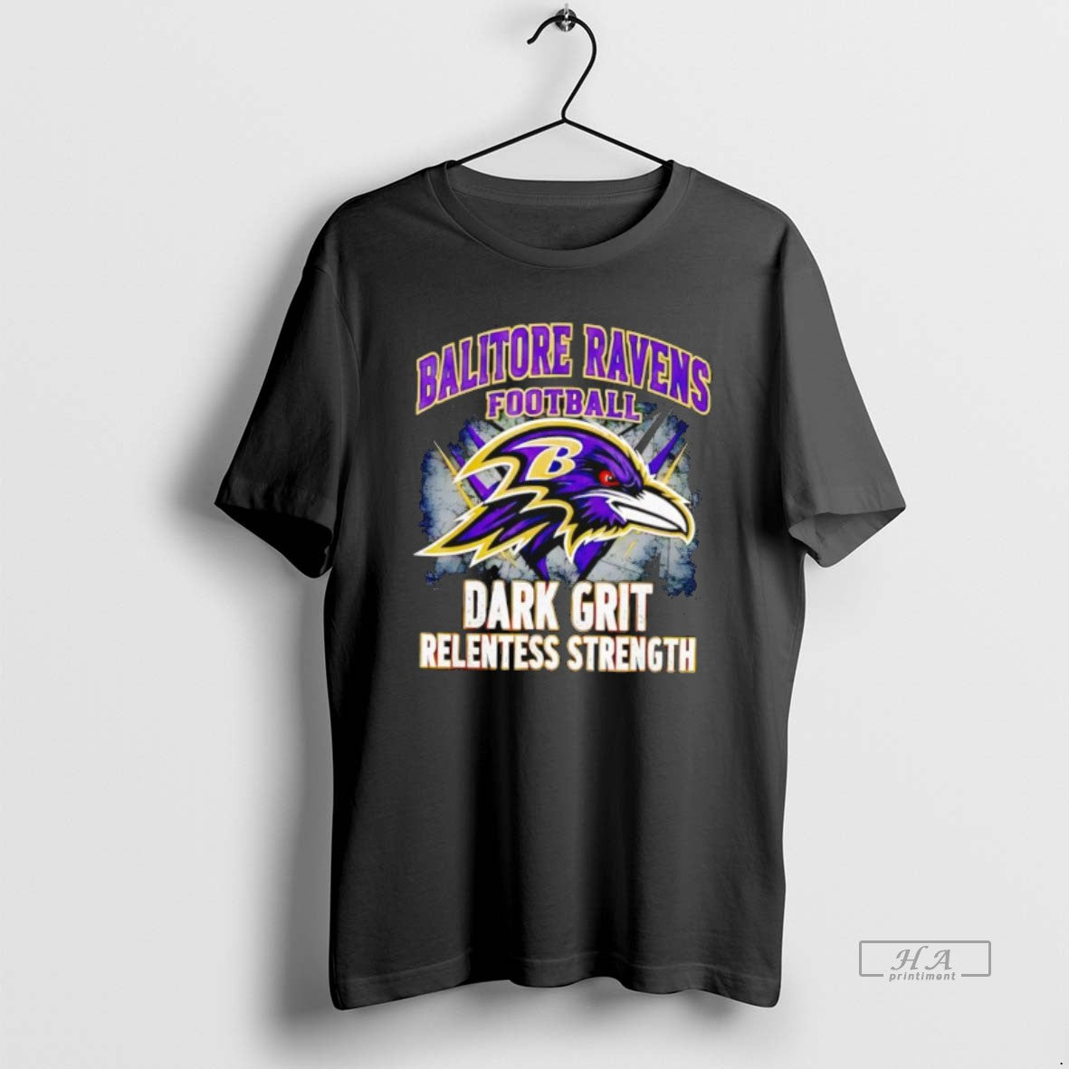 Official Altimore Ravens Football Dark Grit Relentless Strength