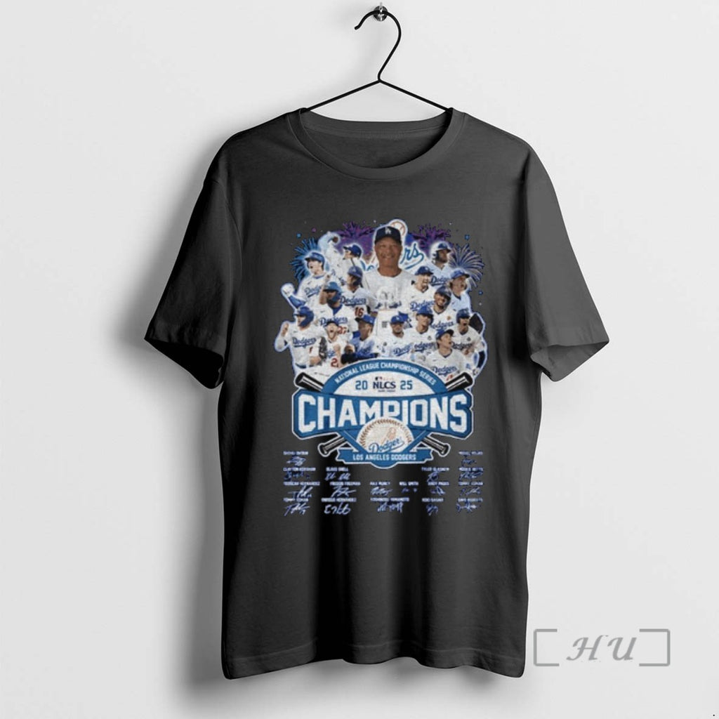 Officials 2025 National League Champions Los Angeles Dodgers Signature Tee Shirt Sweater