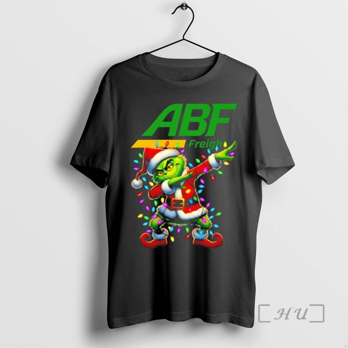 Officials Abf Freight X Grinch Dabbing Christmas 2025 T Shirt Sweater
