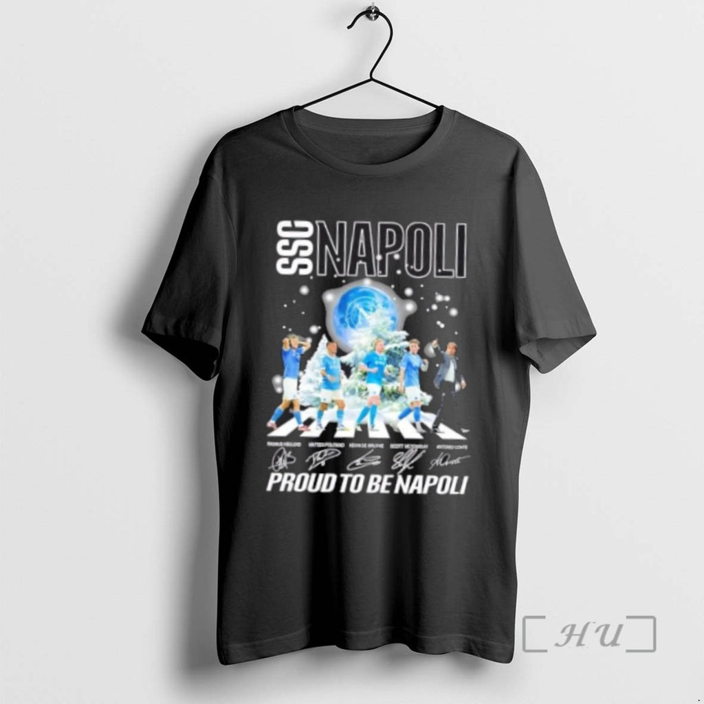 Officials Antonio Conte And Players Abbey Road Proud To Be Napoli Tee Shirt Sweater