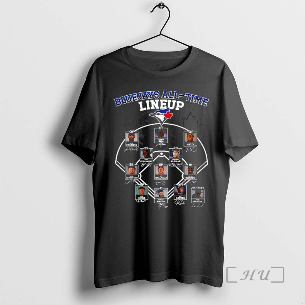 Officials Blue Jays All Time Lineup Signature T Shirt Sweater