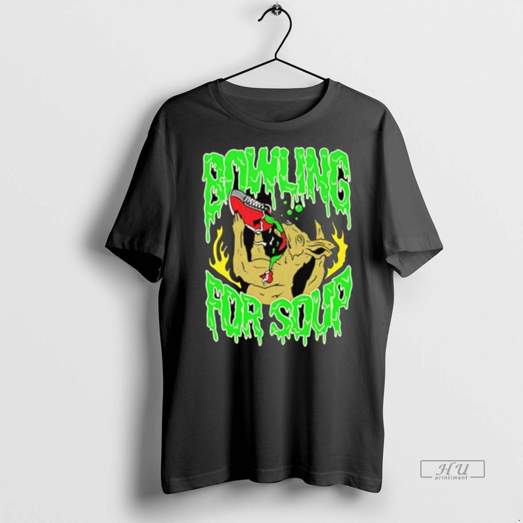 Officials Bowling For Soup Rhinoceros Bowling Shoe Logo Premium Tee Shirt Sweater