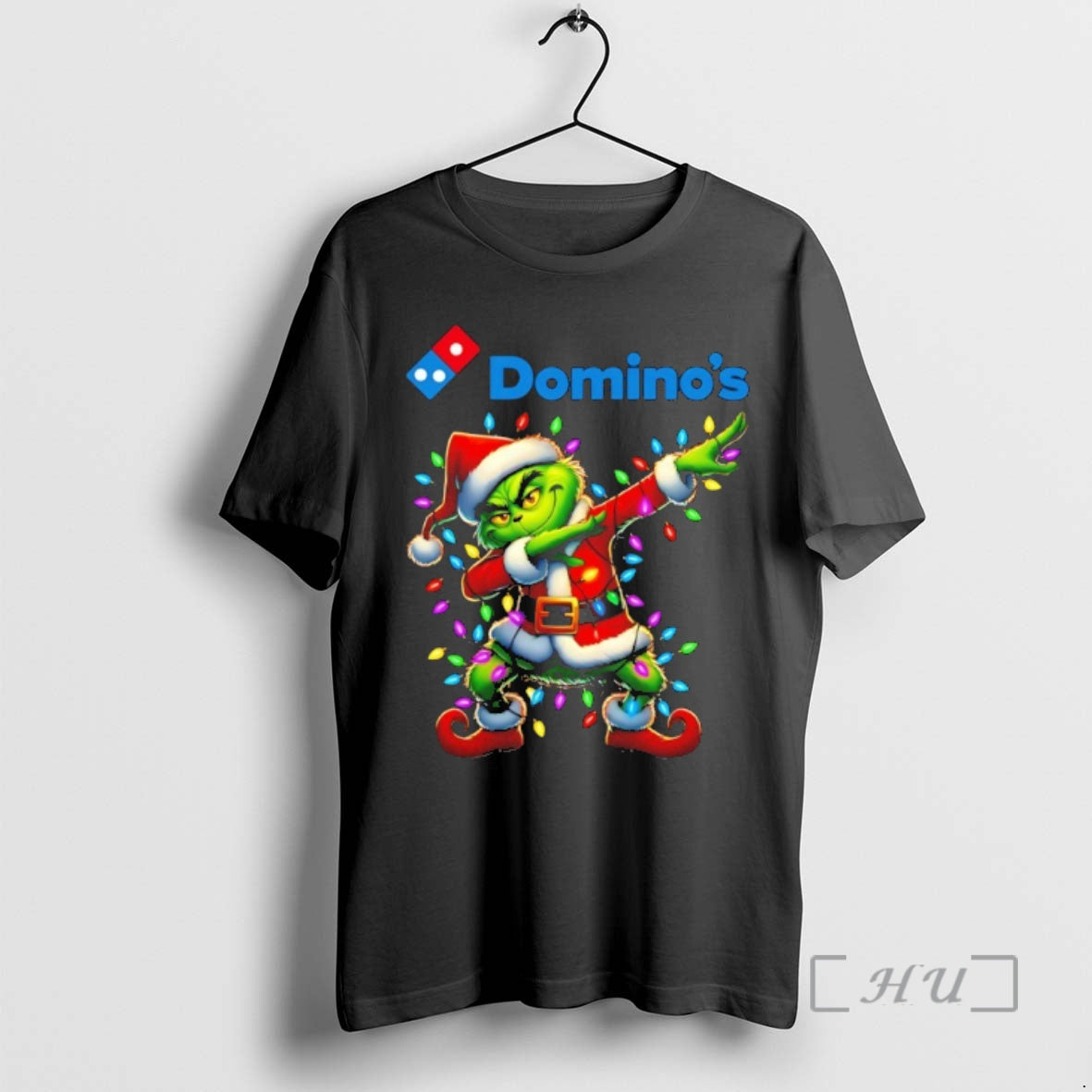 Officials Dominos X Grinch Dabbing Christmas 2025 T Shirt Sweater