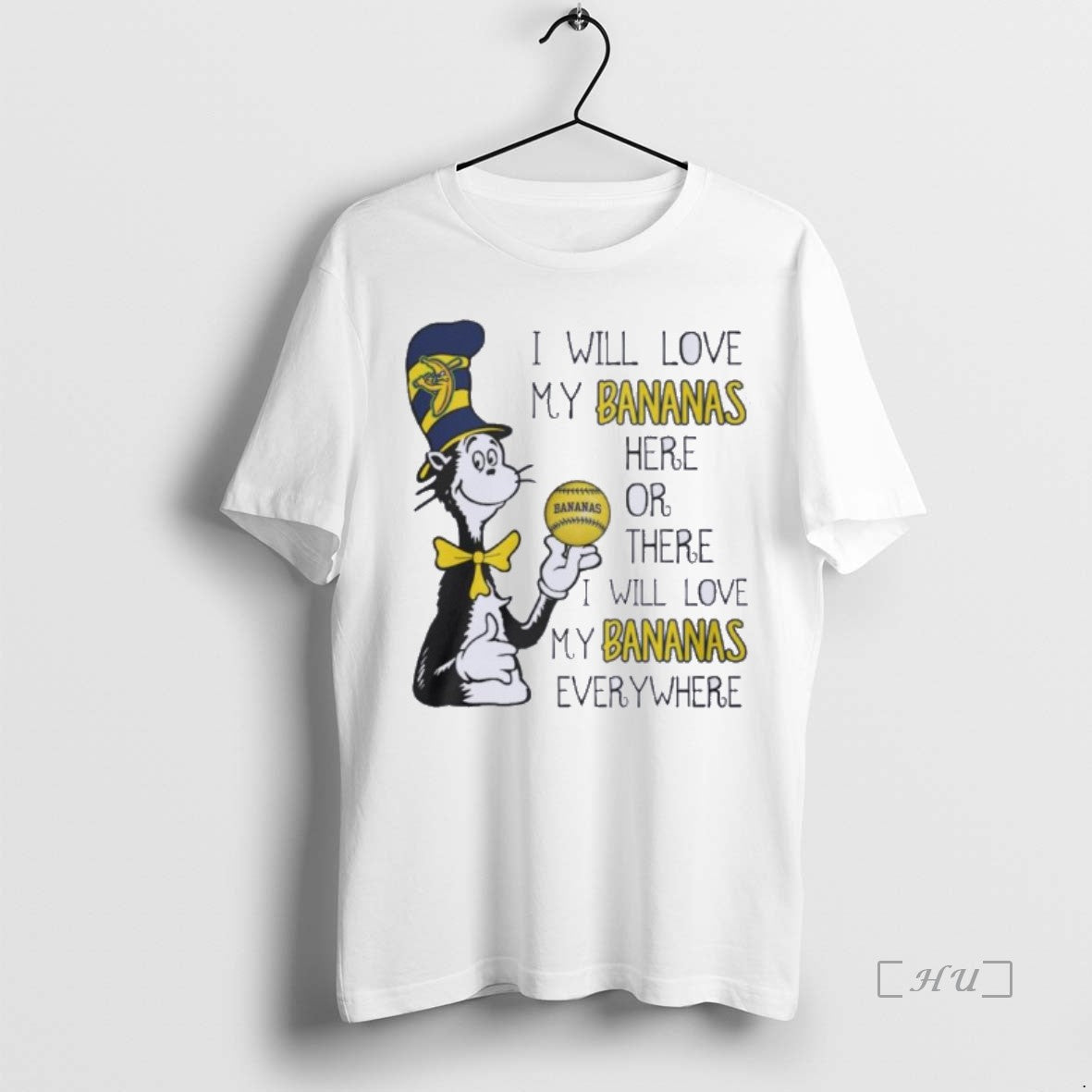 Officials Dr Seuss I Will Love My Bananas Here Or There T Shirt Sweater