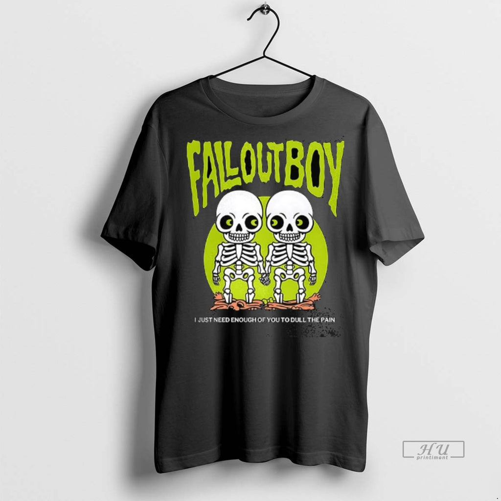 Officials Fall Out Boy Twin Skeleton Tee Shirt Sweater