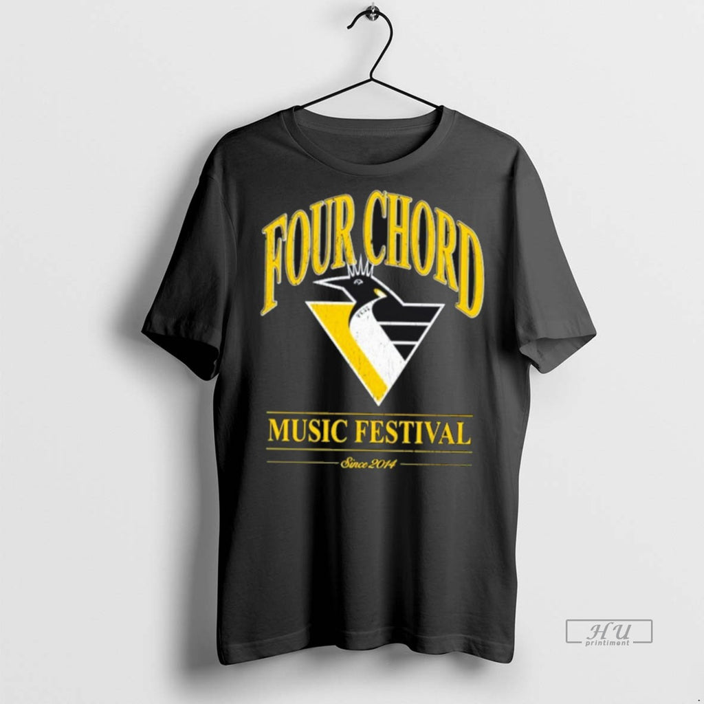 Officials Four Chord Music Penguins Graphic Tee Shirt Sweater