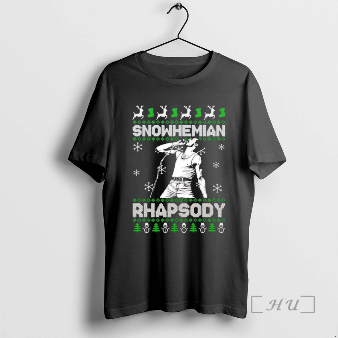 Officials Freddie Mercury Snowhemian Rhapsody Ugly Christmas T Shirt Sweater