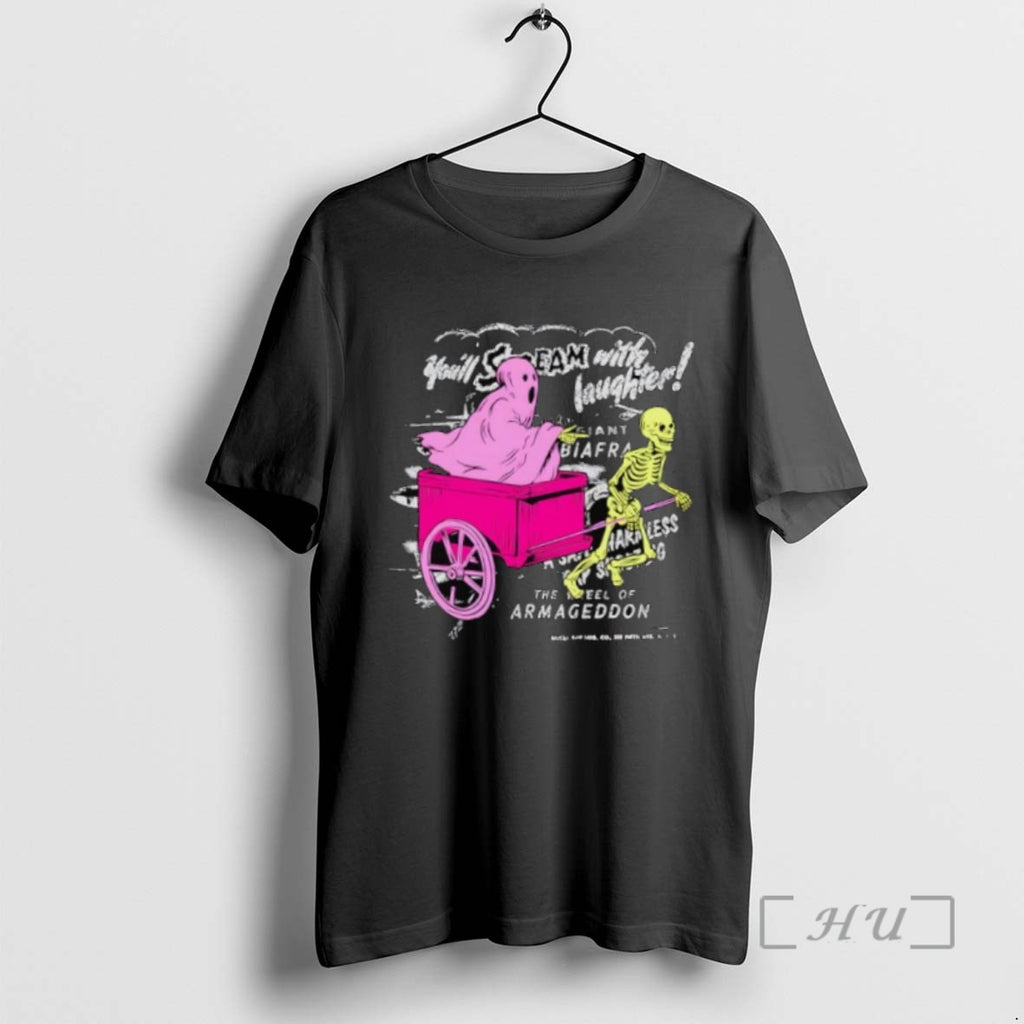 Officials Ghost Vs Skeleton Youll Scream With Laughter Tee Shirt Sweater