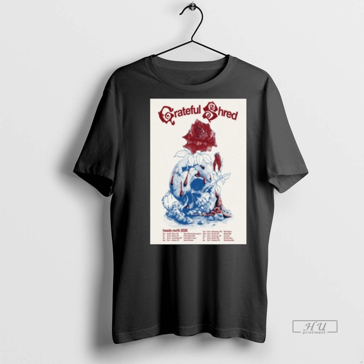 Officials Grateful Shred Head North Tour 2026 Tee Shirt Sweater