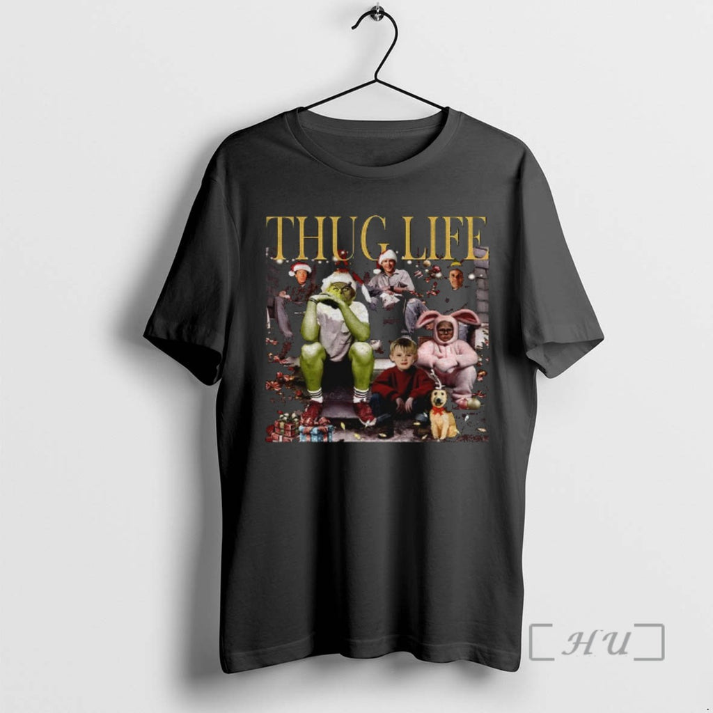 Officials Grinch Thug Life Christmas Movie Vintage Tee Shirt Sweater
