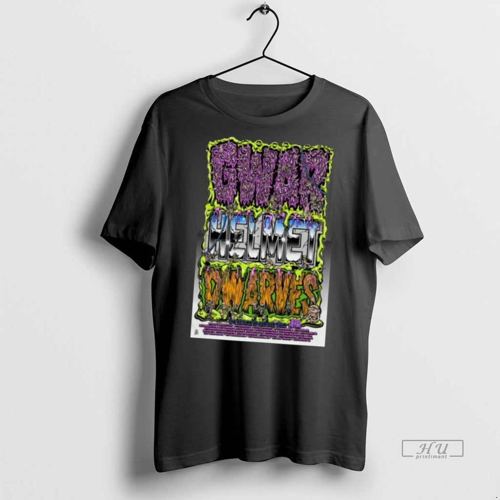 Officials Gwar Helmet Dwarves The Return Of Gor Tour 2025 Long Sleve Tee Shirt Sweater