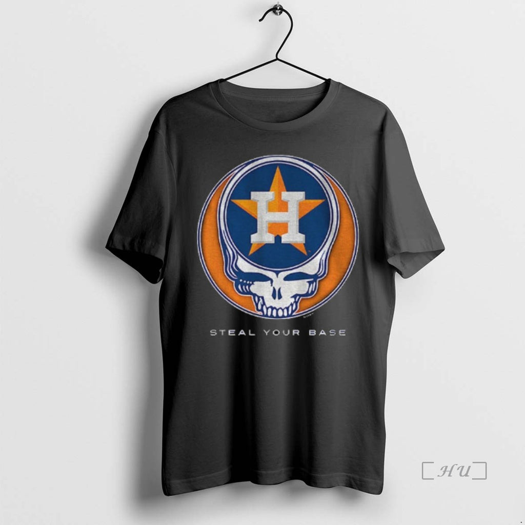 Officials Houston Astros Steal Your Base Grateful Dead Skull Mlb T Shirt Sweater