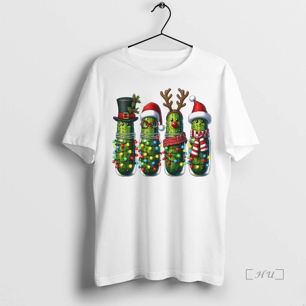 Officials Jar Pickles With Lights Christmas White T Shirt Sweater