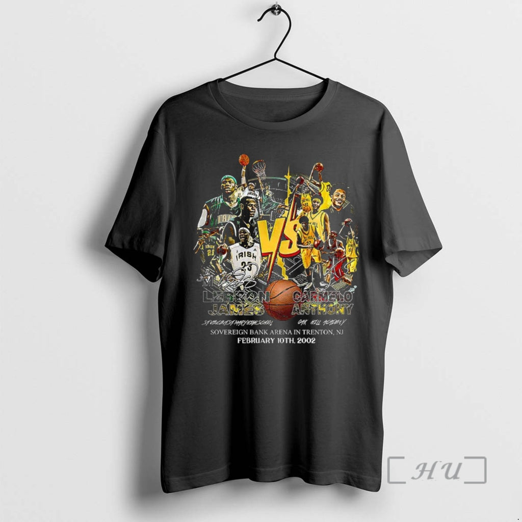 Officials Lebron Vs Carmelo 2002 Graphic Signature Retro T Shirt Sweater