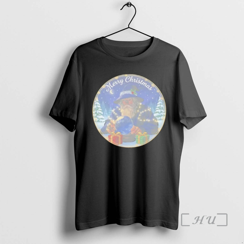 Officials Merry Christmas With Wizard Santa Claus T Shirt Sweater
