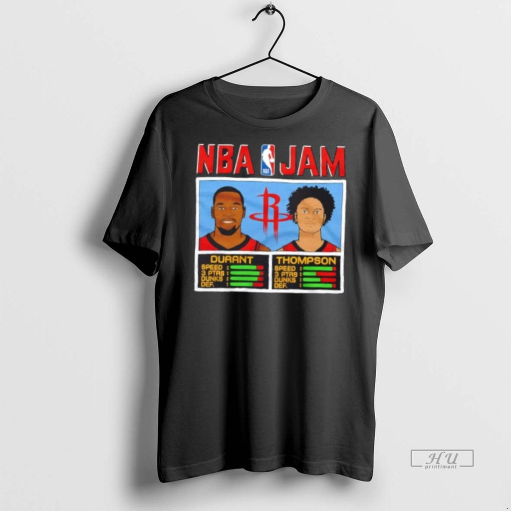 Officials Nba Jam Houston Rockets Durant And Thompson Tee Shirt Sweater