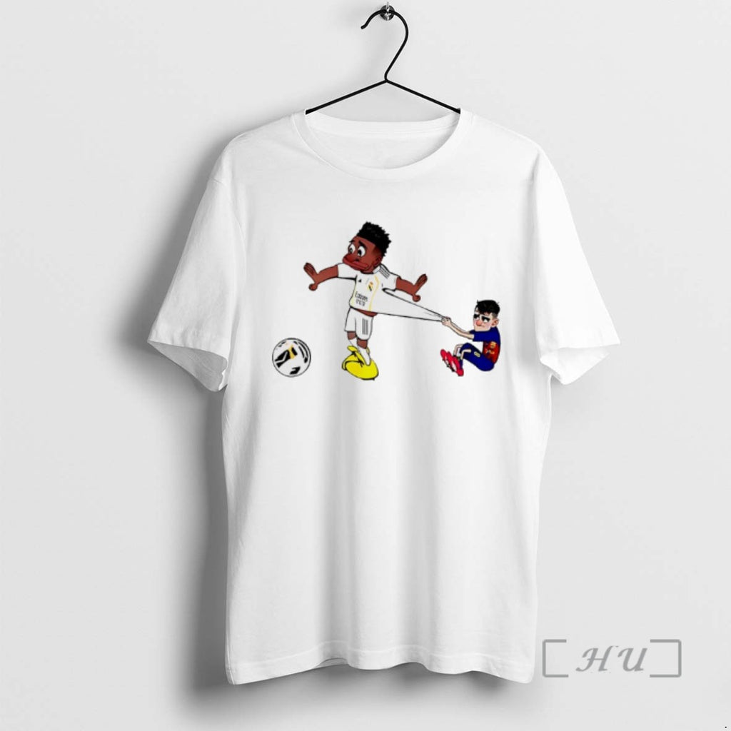Officials Pedri Pulling Vini Caricature Tee Shirt Sweater