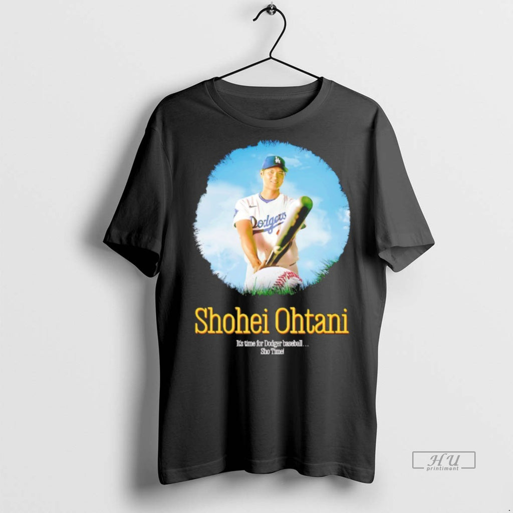 Officials Shohei Ohtani Its Time For Dodgers Baseball Sho Time Tee Shirt Sweater