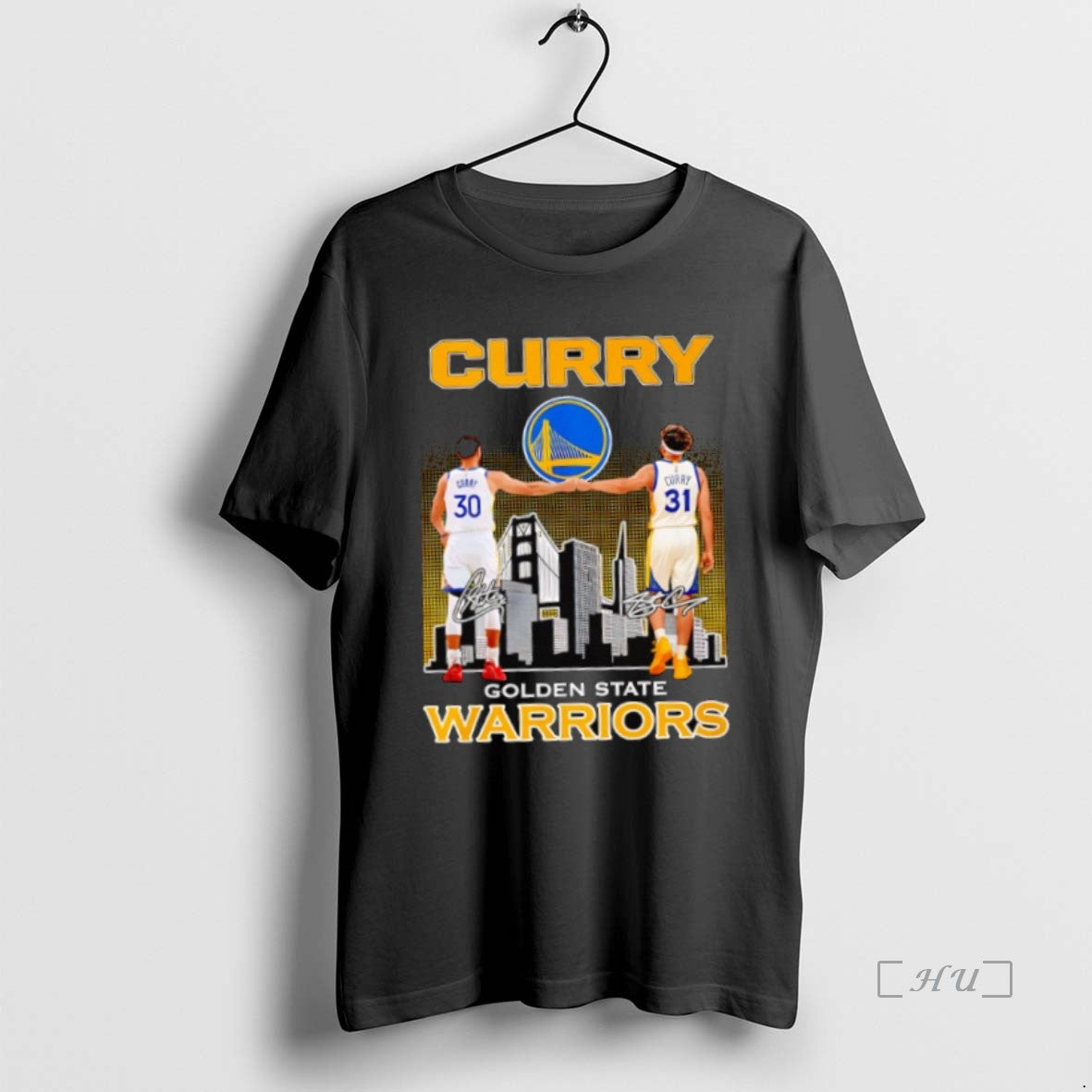 Officials Stephen Curry And Klay Thompson Of The Golden State Warriors Signatures Graphic