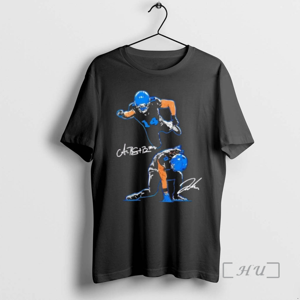 Officials Superbrown And Spidergibbs Detroit Lions Logo 2 Sided T Shirt Sweater