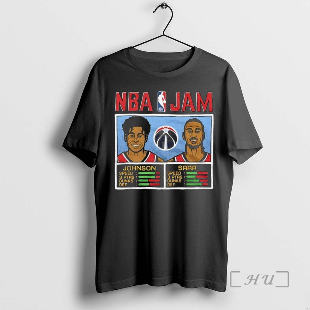 Officials Tre Johnson And Alex Sarr Washington Wizards Nba Jam T Shirt Sweater