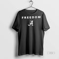Officials University Of Alabama Campus Freedom Charlie Kirk 2 Sided Tee Shirt Sweater