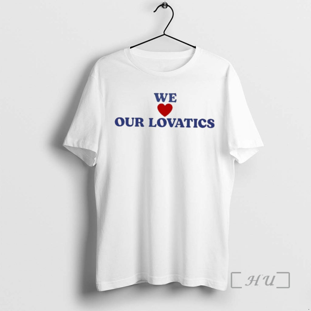 Officials We Love Our Lovatics Heart Tee Shirt Sweater