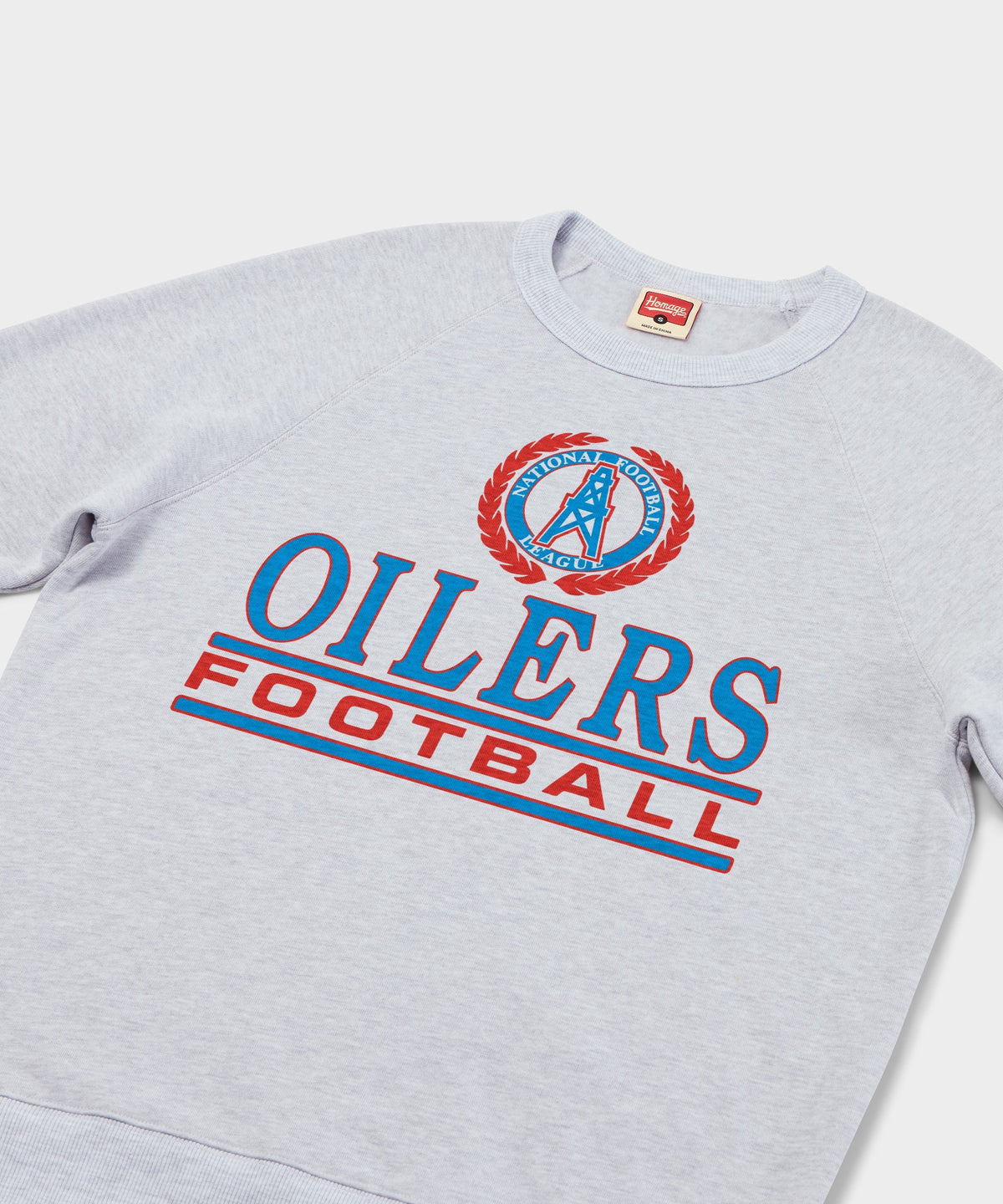 Oilers Football Crest Crewneck