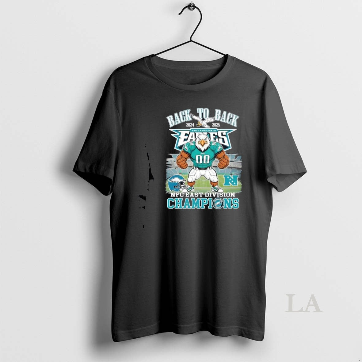 Original 2024 25 Back To Back Nfc East Division Champions Philadelphia Eagles Football Mascot
