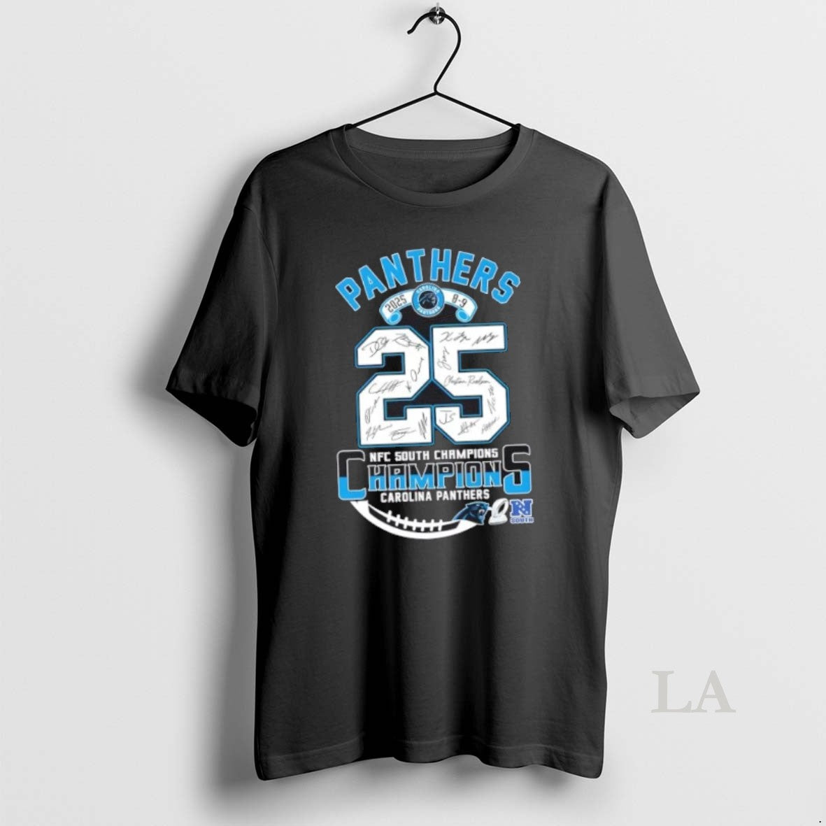 Original 2025 8 9 Nfc South Division Champions Carolina Panthers All Signatures