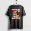 Original 5 Years In A Row Tampa Bay Buccaneers 2025 Nfc South Champions Mascot