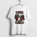 Original Alabama Crimson Tide Vs Indiana Hoosiers Ncaa Football Artwork Mascots Fight Retro
