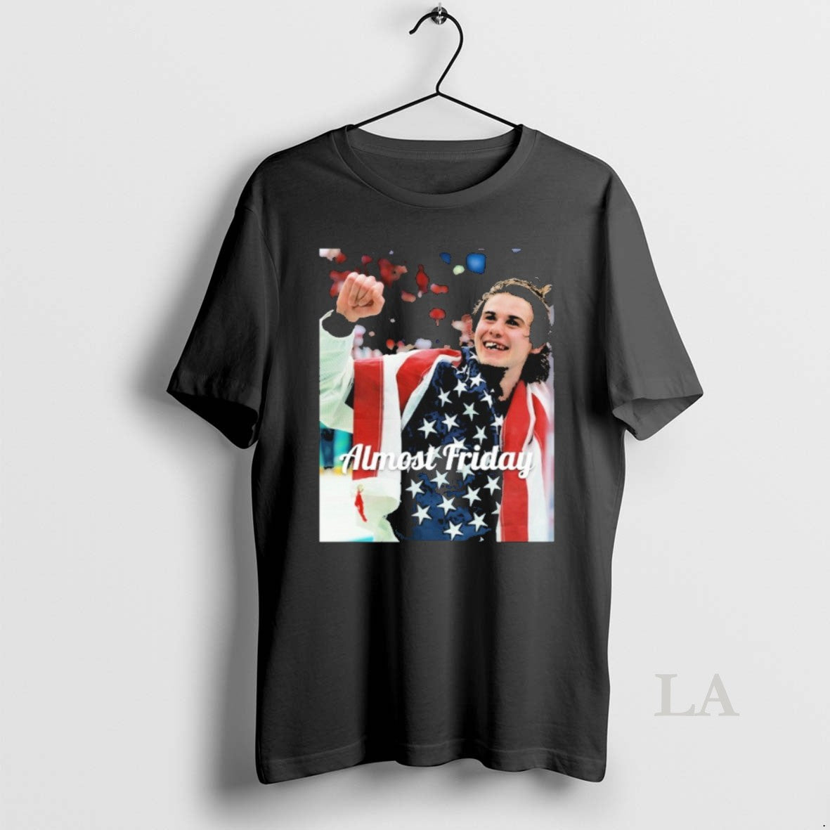 Original Almost Friday Jack Hughes Teeth Blood Usa Hockey Team Olympics Shirts