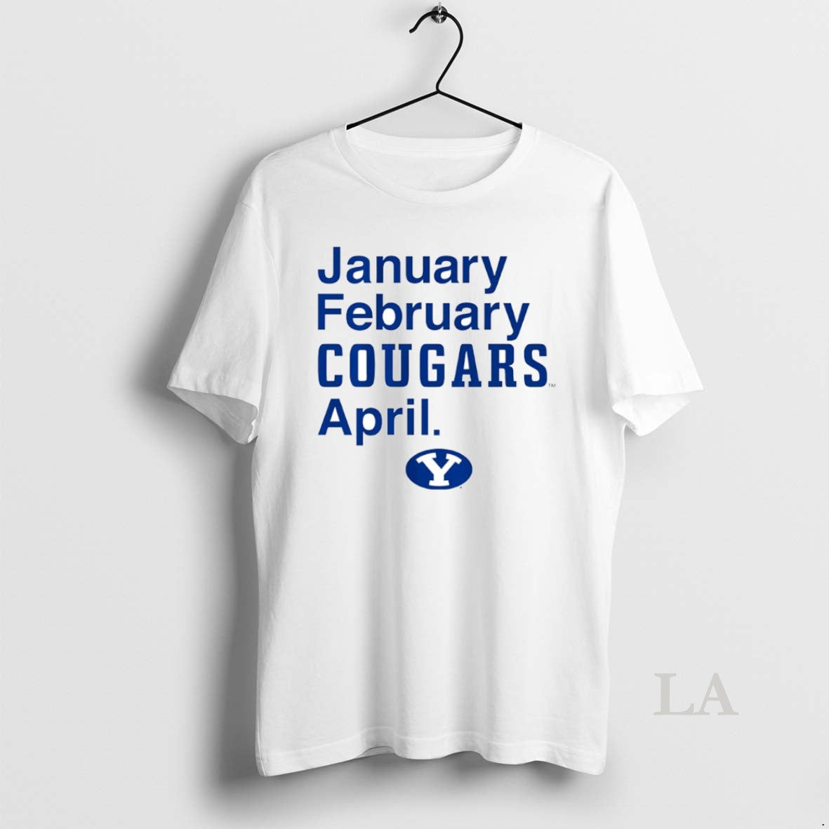 Original Byu Cougars Basketball January February Cougars April Circle