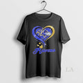 Original Baltimore Ravens Football In Glitter Heart Fans