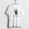 Original Black Cat Its Fine Everything Is Fine