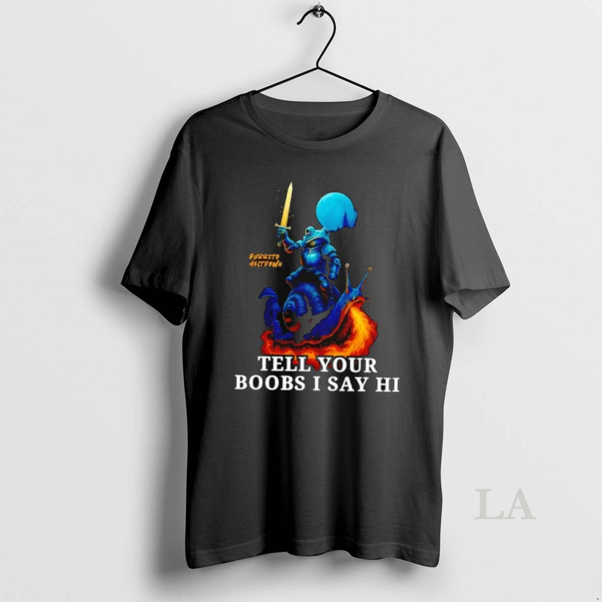 Original Burrito Meltdown Frog Knight Riding Fire Breathing Snail