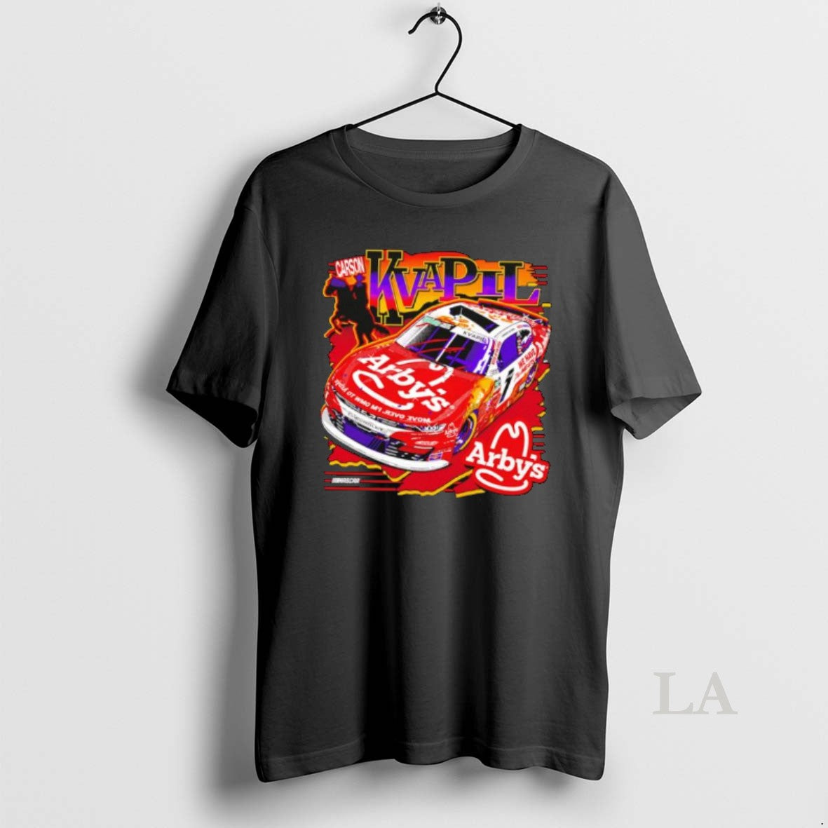 Original Carson Kvapil Arbys Nascar Chevrolet Racing Horse Silhouette