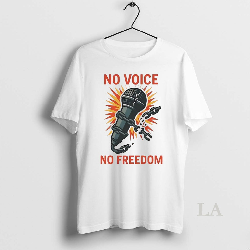 Original Charlie Kirk No Voice No Freedom White