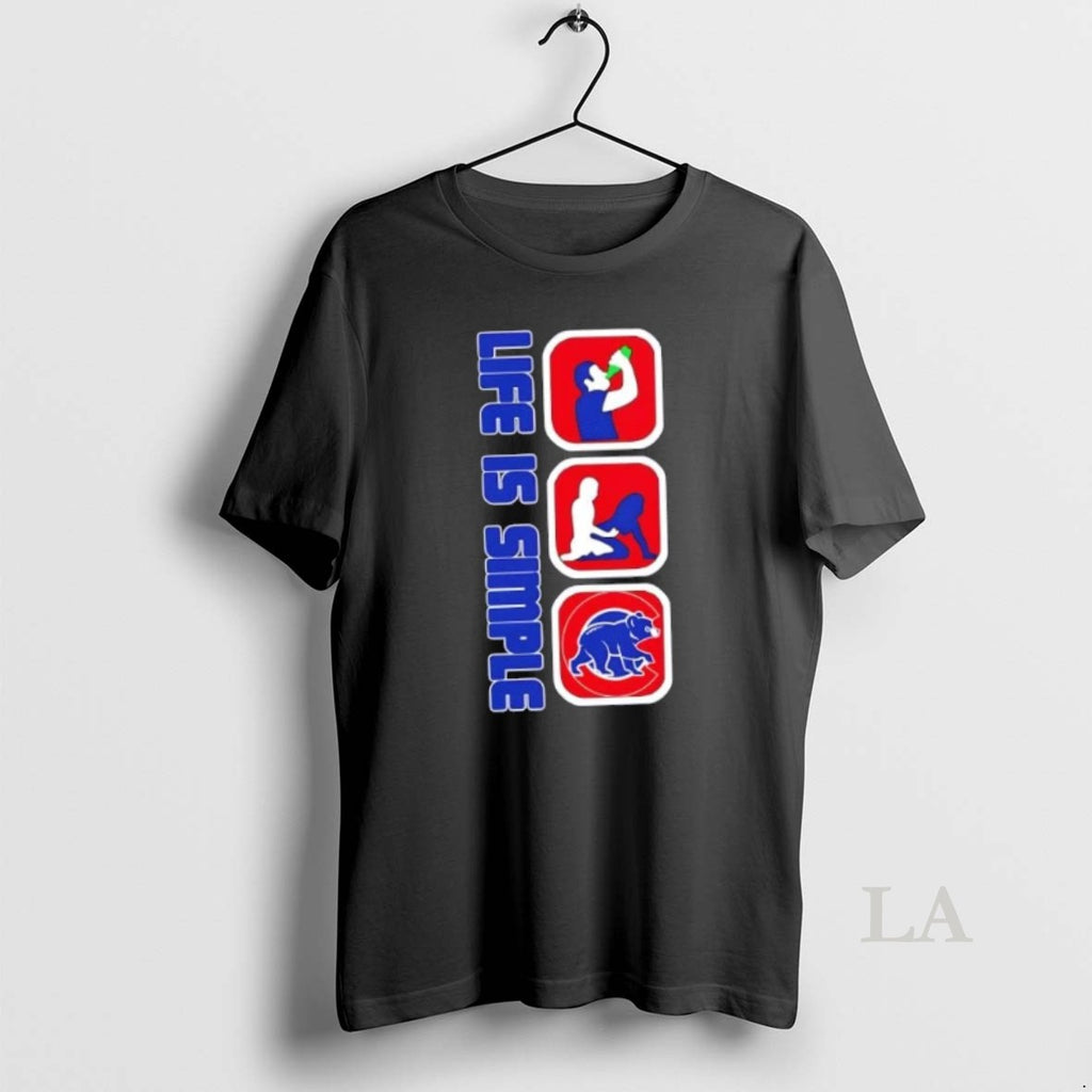 Original Chicago Cubs Baseball Life Is Simple