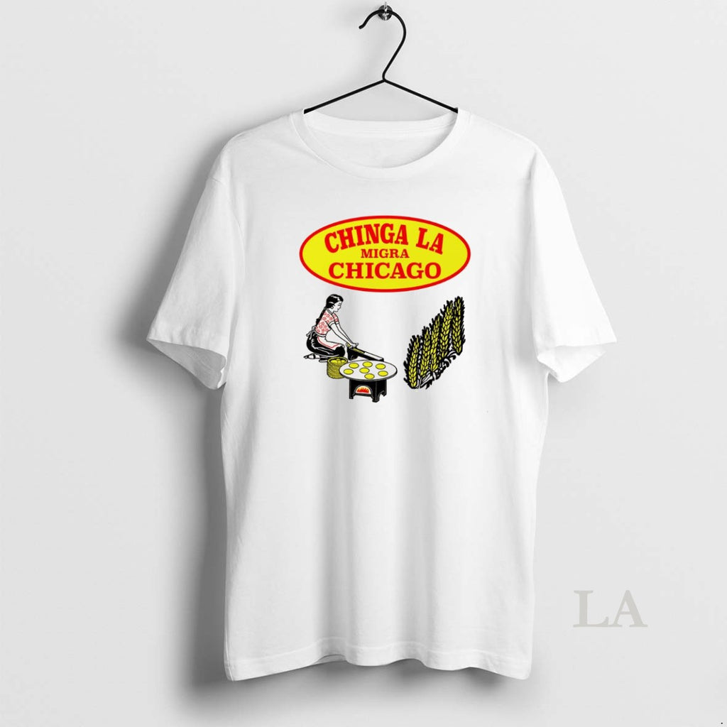 Original Chinga La Migra Chicago Tortilla Logo