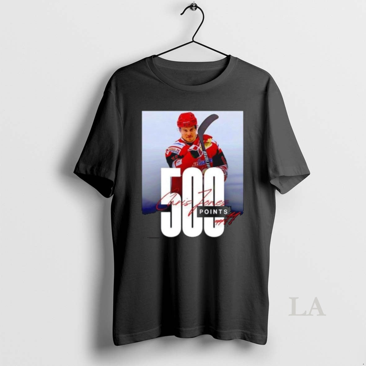 Original Chris Jones 500 Points Swindon Wildcats Hockey Long Sleve