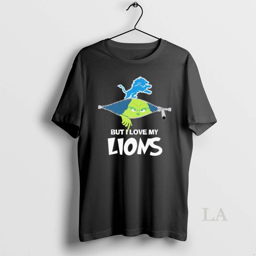 Original Christmas Grinch But I Love My Detroit Lions